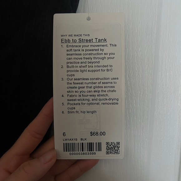 Lulu Lemon - Ebb to Street Tank [BRAND NEW] - Picture 2 of 4